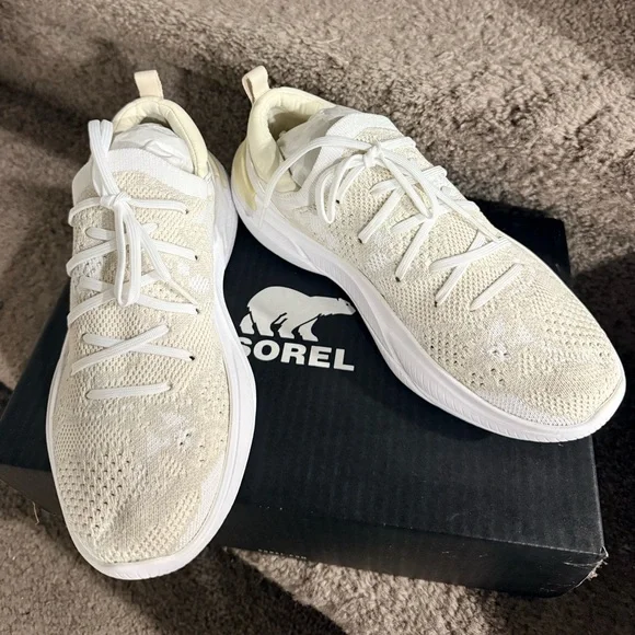 New nib Sorel beige sneakers ladies sz 7 awesome! - Picture 3 of 7